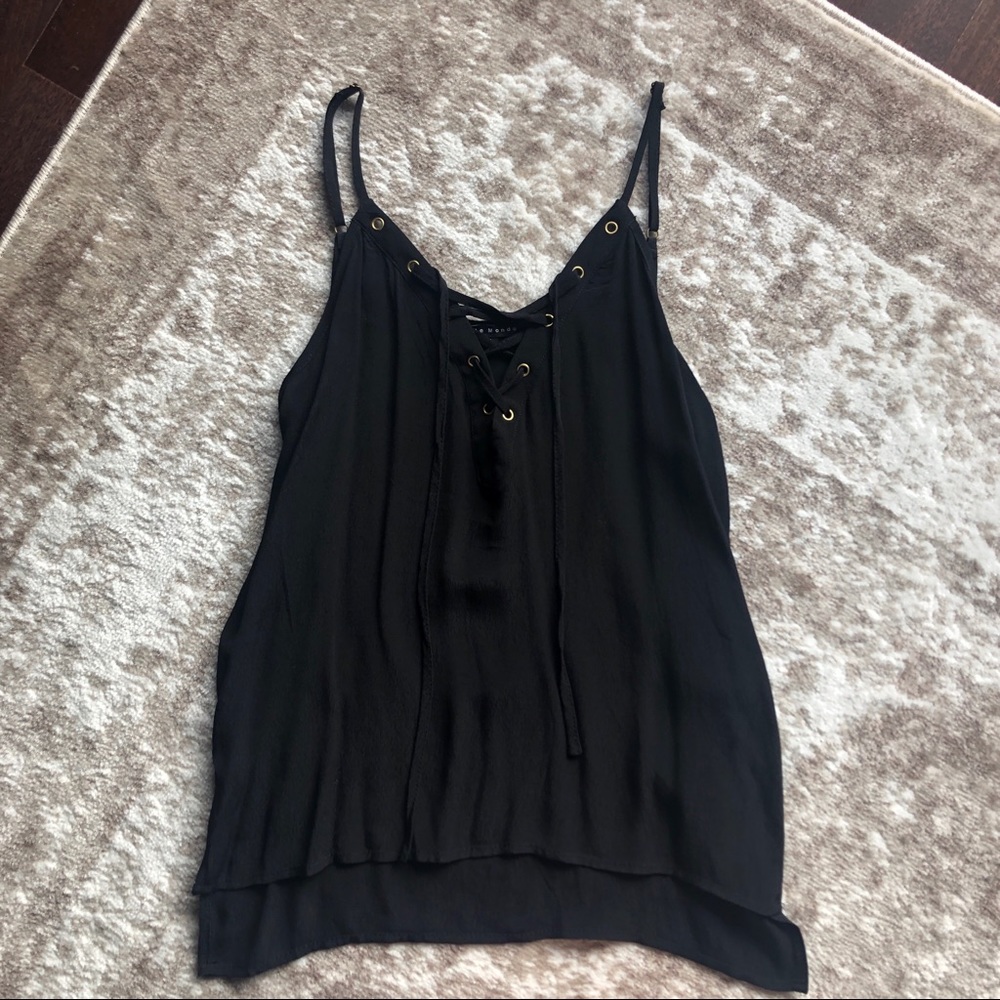 Haute Monde Lace Up Tank